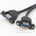 USB-3.0 Dual Panel Mount 2ports to 20pin cable